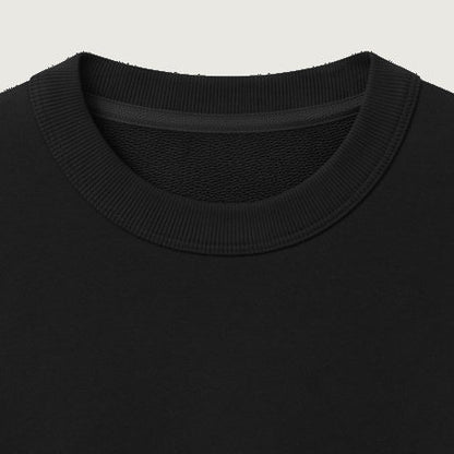 Signature Heavyweight French Terry Tee in Obsidian Black, 260 GSM premium blank 100% cotton T-Shirt