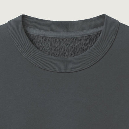 Signature Heavyweight French Terry Tee in Iron Gray, 260 GSM premium blank 100% cotton T-Shirt