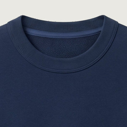Signature Heavyweight French Terry Tee in Navy Blue 260 GSM premium blank 100% cotton T-Shirt