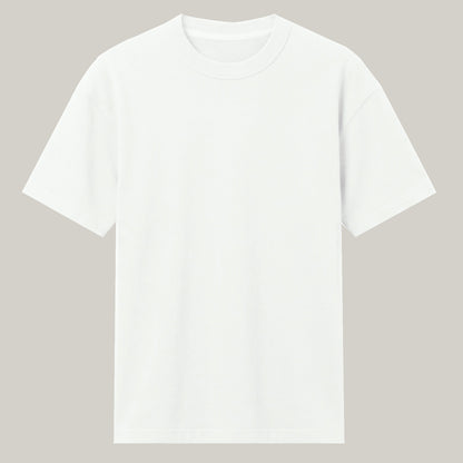 Signature Heavyweight French Terry Tee in Optical White, 260 GSM premium blank 100% cotton T-Shirt